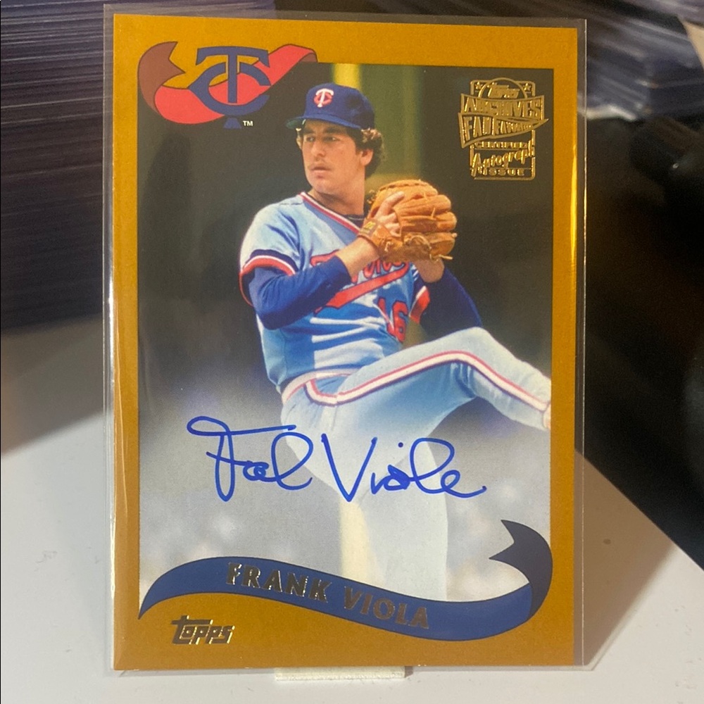 Topps Frank Viola Baseball Card - 2021 Autographed